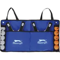 Sans marque Tischtennis-Set - 15-teilig - 4 Tischtennisschläger, 10 Bälle und 1 Tragetasche - einfach zum Mitnehmen - mehrfarbig