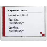 Durable Türschild CLICK SIGN, DIN A5, weiss aus hochwertigem Kunststoff