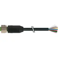 Murr Elektronik M12 Bu. ger. mit freiem Leitungsende PUR-OB 12x0.14 schw schleppk. 5m