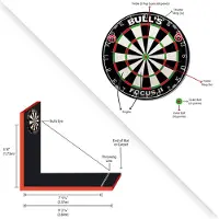 Bull's Levelfix | measuring instrument Messgerät für das ausrichten der Dartscheibe Board