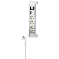 Shiverpeaks BS60317-W, Standard, Aluminium, Weiß, 4 AC-Ausgänge, 1,5 m, 230 V