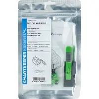 Smartkeeper MNL04PKGN, Schnittstellenblockierung + Schlüssel, RJ-11, Grün, Kunststoff, 1 Stück(e), Polybag