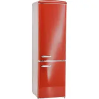 Exquisit Retrokühlschrank RKGC250-70-H-160E rot | Standgerät | 244 l Volumen | rot