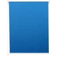 Mendler Rollo MCW-D52, Fensterrollo Seitenzugrollo Jalousie, Sonnenschutz Verdunkelung blickdicht 110x230cm blau