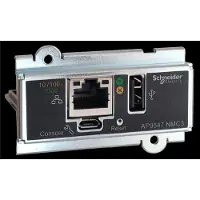APC Netzwerkmanagement-Karte, USV Netzwerkmanagement-Karten, für Easy UPS 3 Serie, 3-Phasen, Fernüberwachung und -verwaltung der USV, Eingebaut, Kabelgebunden, Schwarz, Metallisch