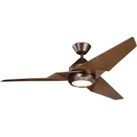 Elstead Lighting Jade Deckenventilator mit Beleuchtung-Bronze gebürstet