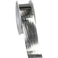 Prasent Ringelband Metallic silber