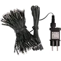 Idena Lichterkette 80 LED warmweiß 8h Timer 15,9m, innen & außen