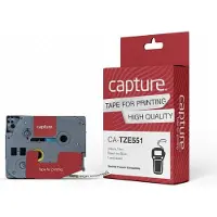 Capture Tape Black on Blue 24mm