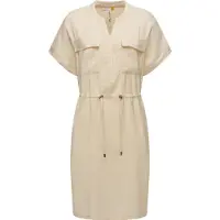 Ragwear Blusenkleid "Blusenkleid Roisa", Damen, Gr. L, N-Gr, beige, Obermaterial: 80% Viskose CV. 20% Polyester PES., Kleider Blusenkleid