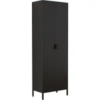 VCM Aktenschrank "Stahl Schrank Büroschrank Dielenschrank Flokas XL", schwarz, B:60cm T:35cm, Obermaterial: 100% Metall MT., Schränke, Aktenschrank