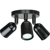 Licht-Erlebnisse Deckenstrahler GU10 B: 15 cm verstellbar Schwarz 3-flammig Deckenspot
