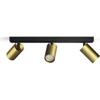 Philips Idris Decken-/Wandspot 3x, Schienenlichtschranke, GU10, 3 Glühbirne(n), LED, 220-240 V, Schwarz
