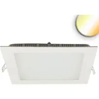 ISOLED LED Downlight, 24W, eckig ultraflach weiß, 300x300mm, Colorswitch 3000/3500/4000K, dimmbar