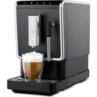 Tchibo Kaffeevollautomat Esperto Latte mit Milchaufschäumfunktion für Caffè Crema, Espresso und Milchspezialitäten, Anthrazit - INKLUSIVE Kaffeeprobierset GRATIS