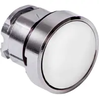 Schneider Electric Drucktaster, Frontelement, Harmony XB4, Metall, 22mm, weiß, unbeschriftet, rastend ZB4BH01