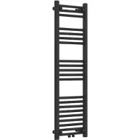 Neu.haus Handtuchheizkörper ’Voss’ mit 21 Stangen Stahl 120 x 40 cm Schwarz