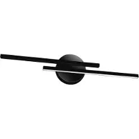 Licht-Erlebnisse LED Spiegelleuchte Metall IP44 4100 K neutralweißes Licht 780 lm 55 cm breit Schwarz länglich