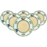 Villeroy & Boch Frühstücksteller "Frühstücksteller French Garden Fleurence ø 20,7 cm 6er Set bunt"