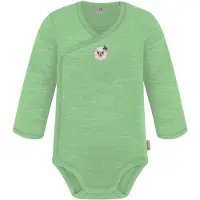 Normani 3er Pack Baby Merino Langarm Wickelbody für Junge und Mädchen - 9355