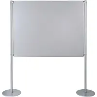 Ultradex Stellwand 749208 150x120cm beids. Whiteboard Tellerfuss weiss