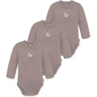 Normani 3er Pack Baby Merino Langarmbody „Tuai" - 9399