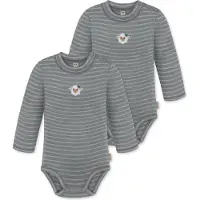 Normani 2er Pack Baby Merino Langarmbody „Tuai" - 9397