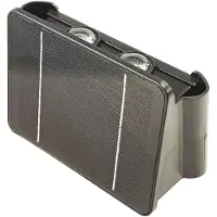 EDM Led-solar-wandleuchte 3000k 4w Silber Silber One Size