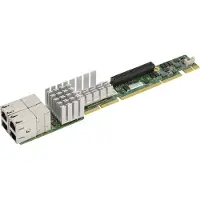 Supermicro AOC-UR-I4XT - Eingebaut - Kabelgebunden - PCI Express - Ethernet - 10000 Mbit/s - Aluminium - Grün