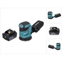 Makita DBO 180 G1 Akku Exzenterschleifer 18 V 125 mm + 1x Akku 6,0 Ah - ohne Ladegerät
