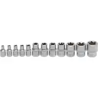 Bgs Spezial Steckschlüsseleinsatz Set 12tlg. E-Profil 1/4 + 3/8 Zoll