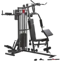Christopeit Sport Kraftstation "Kraftstation SP 5000" 12 Gewichtsblöcke Butterflystange, Latzug, Ruderfunktion und mehr, max. Benutzergewicht 130 kg, max. Trainingsgewicht 70 kg