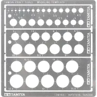 Tamiya Modeling Template (Round, 1-12.5mm)