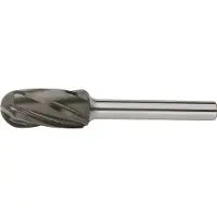 Lukas HM-Frässtift Form C Walzenrund Kopf ø 6 mm L 16 mm Zahnung 9 für Alu