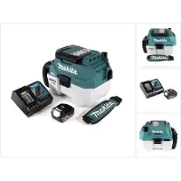 Makita DVC 750 LRG1X3 Akku Staubsauger Nass und Trockensauger 18 V tragbar + 1x 6,0 Ah Akku und Lader - ohne Zubehör