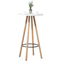 CLP Stehtisch Livia rund natura/weiß