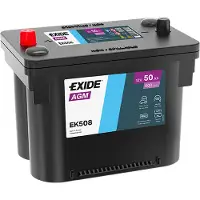 Exide EK508 Start-Stop EK508 Orbital AGM 12V 50Ah 800A Autobatterie