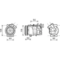 VAN WEZEL Kompressor, Klimaanlage *** IR PLUS *** 4300K492