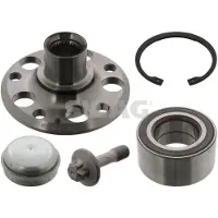SWAG Radlagersatz Vorne Links Vorne Rechts passend für MERCEDES-BENZ B-Klasse (W246, W242) Schrägkugellager 84mm 10 94 5555