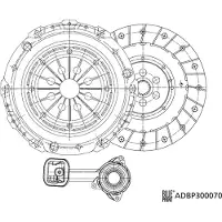 Blue Print Kupplungssatz Kupplung für FORD Transit Mk6 Kasten (V347, V348, FA) ADBP300070