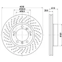 Hella Bremsscheibe PRO High Carbon 8DD 355 127-511