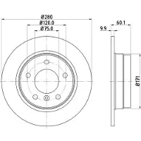 Hella Bremsscheibe PRO High Carbon 8DD 355 127-051