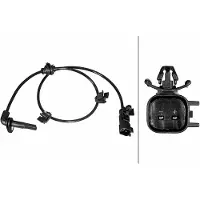 Hella Sensor Raddrehzahl 2-polig Hallsensor 575 mm Kabel für u.a. OPEL ASTRA