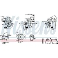 Nissens Lader, Aufladung 93256 für Citroën Peugeot