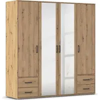 Rauch Drehtürenschrank Voyager 4-türig, 4 Schübe AG438.21V4