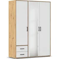 Rauch Drehtürenschrank Voyager 3-türig, 2 Schübe AG440.21V3