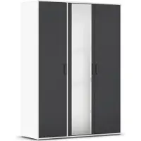 Rauch Drehtürenschrank Yarm , weiß , Maße (cm): B: 140 H: 194