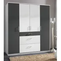 Wimex Click Drehtürenschrank 180 cm, 3 Schubkästen