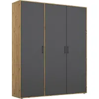 Rauch Drehtürenschrank Yarm , braun , Maße (cm): B: 140 H: 194