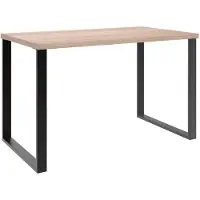 Wimex Home Desk Schreibtisch Eiche Sägerau/Schwarz